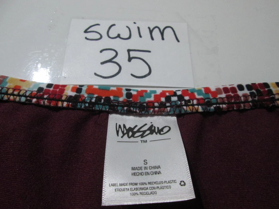 Mossimo Mujer Talla S Bikini Parte Inferior Multicolor Correas Hipster Traje de Baño Lateral Foto 4 de 4