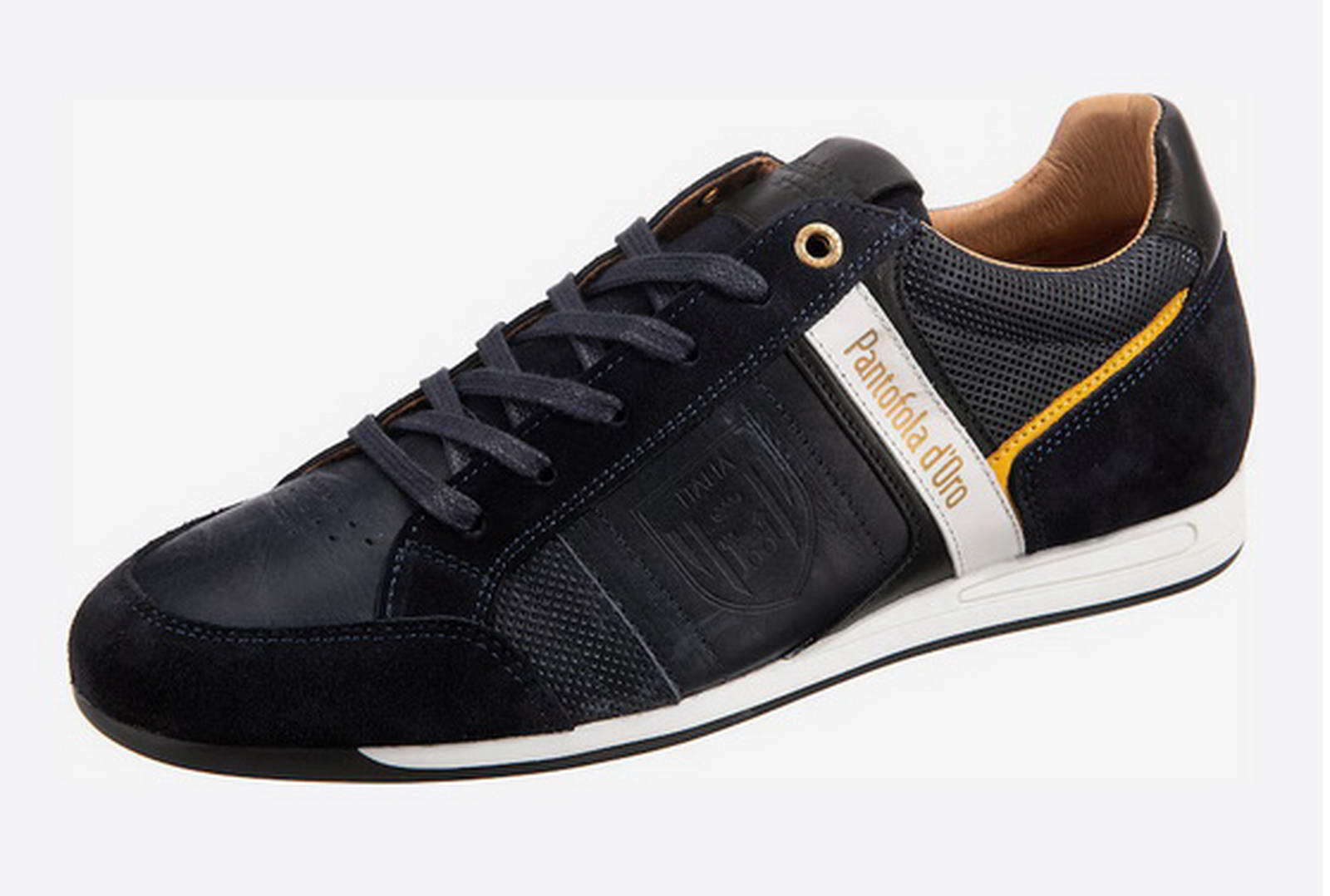 PANTOFOLA D’ORO Pantofola d Oro scarpa stringata Avezzano Uomo bassa blu pelle nabuk sneaker scarpa bassa