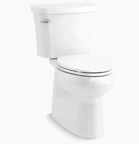 Kohler Gleam The Complete Solution Elongated Chair Height Toilet K-31674-0 White