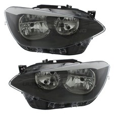 Headlights BMW 1 Series F20 &amp; F21 2011-2015 Halogen Headlamps Pair Left &amp; Right