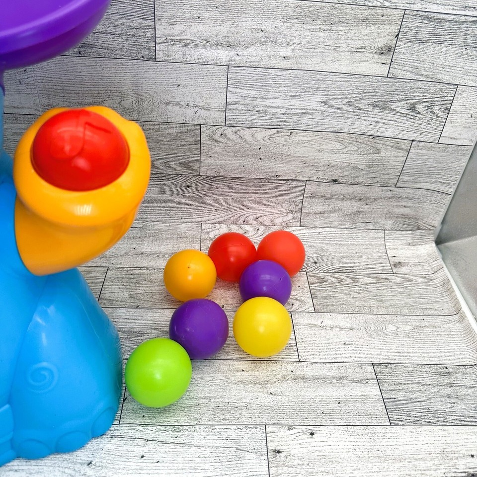 Playskool Elefun Busy Ball Blue Elephant Popper w/7 Balls - works, see ...