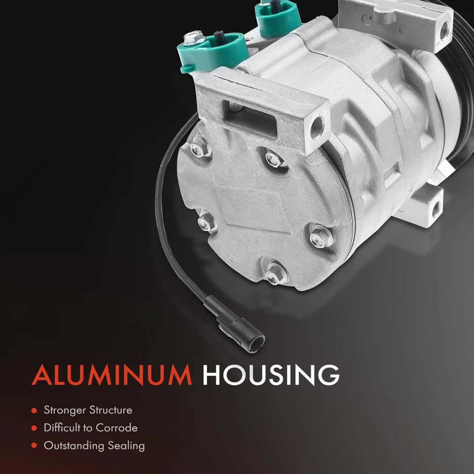 Compresor de aire acondicionado con embrague y polea para Chevrolet Tracker 2001 2004 V6 2,5 L 10S11C Foto 3 de 4