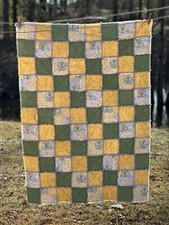 Rag Quilt - Large Crib Size 40x 55 Cotton, Flannel  Cotton Batting 