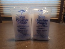 New Medline Silent Knight Pill Crusher Pouches 2 Pack, 50 Each,  NONPC1000