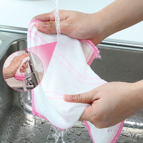 15pcs Kitchen Dish Cloths Cotton Highly Absorbent Dishcloth Towels Washing Rags - Picture 4 of 7