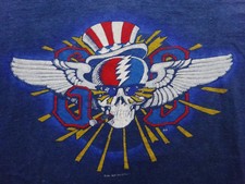 Grateful Dead Shirt T Shirt Vintage 1982 Summer Tour '82 Rick Griffin Art GDP L