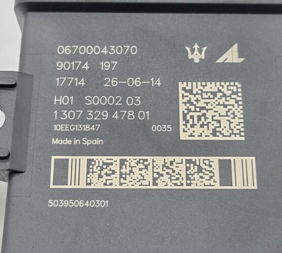 2014 Maserati Ghibli Sq4 Headlight Lamp Control Module OEM for