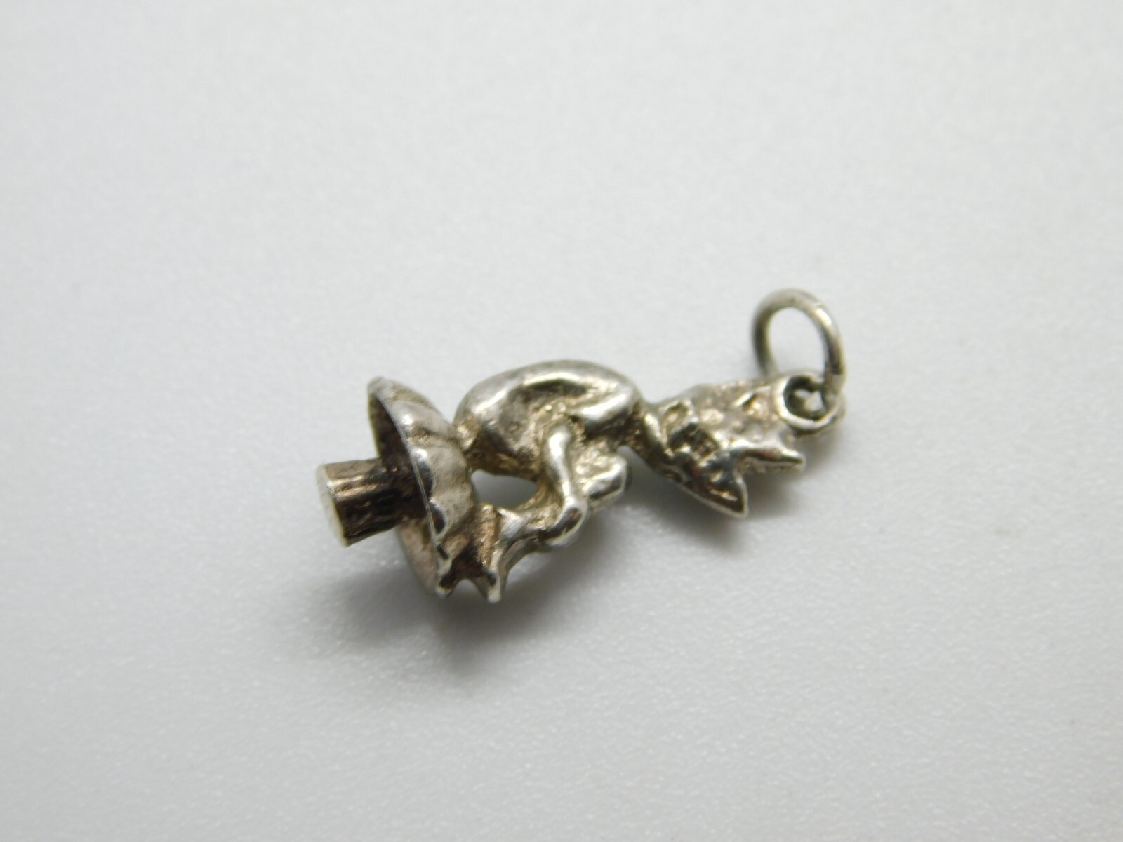 Sterling Silver Cornish Pixie on a Toadstool Char… - image 2