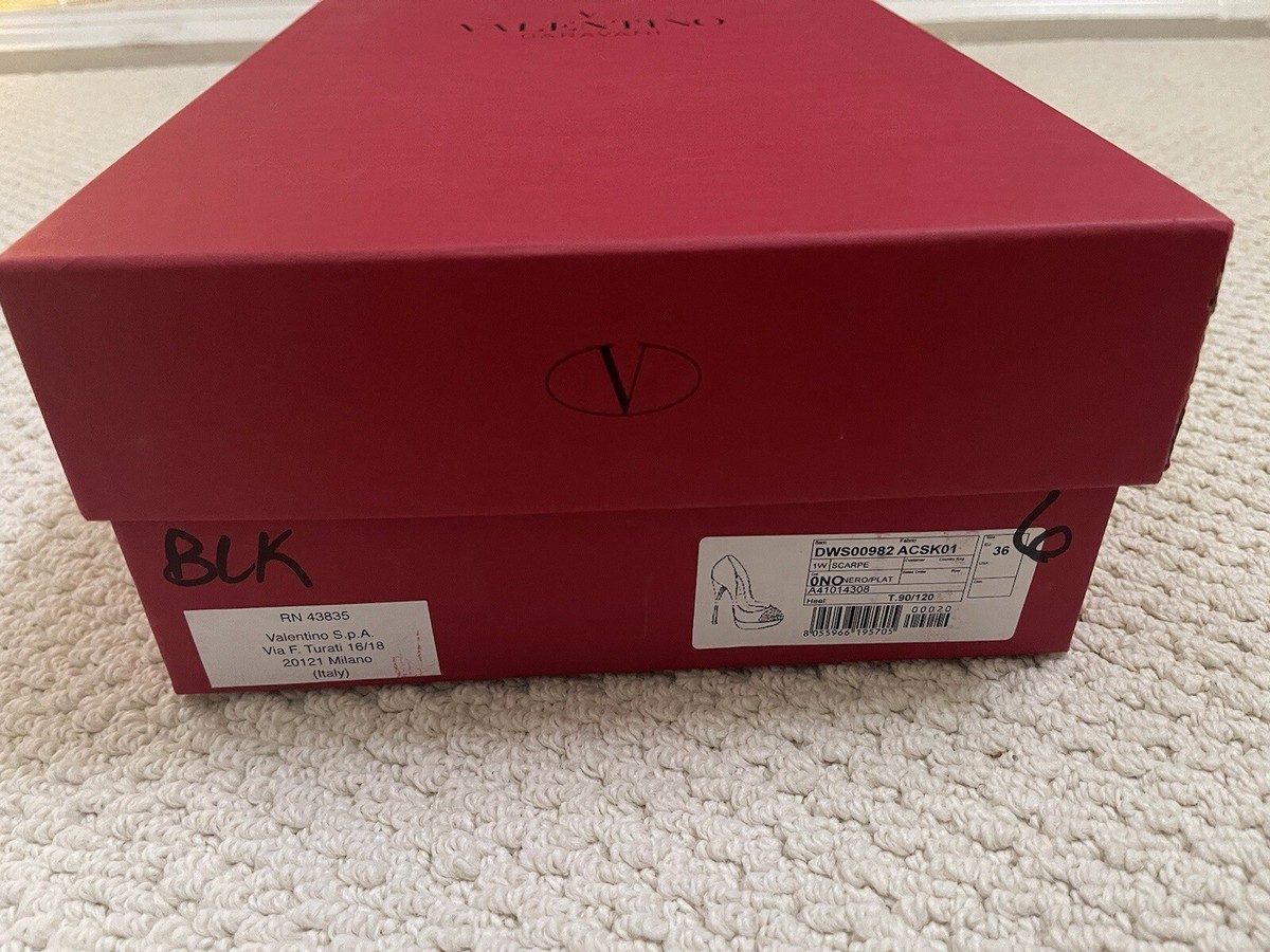 クック Valentino Garavani Black Suede Studded Gold Toe Platforms 36 | eBay