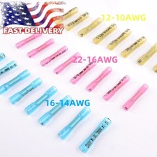 300/100x Waterproof Heat Shrink Butt Wire Splice Crimp Connectors Terminals Kit