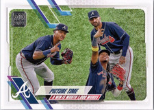 2021 Topps #372 Picture Time/Ronald Acuna Jr./Cristian Pache/Nick Markakis