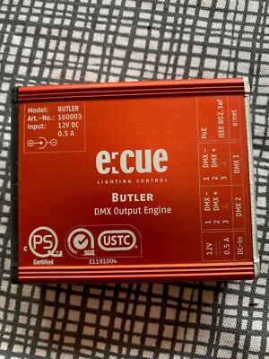eCue Butler S2 DMX Engine 1024 DMX Kanäle Standalone-Fähigkeit