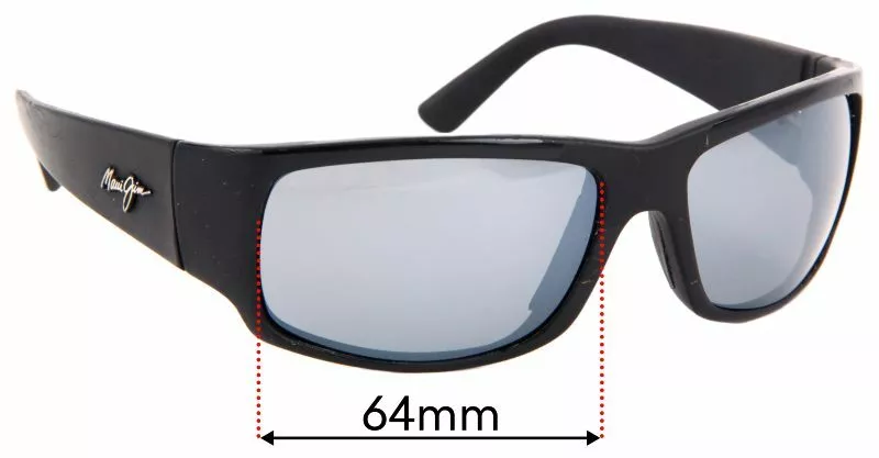 SFx Replacement Sunglass Lenses fits Maui Jim MJ266 World Cup 64mm Wide