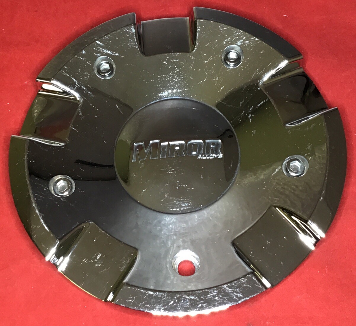 ONE USED MIROR CUSTOM WHEELS CENTER CAP CAP580L180  CHROME ABS CAP 8468-image