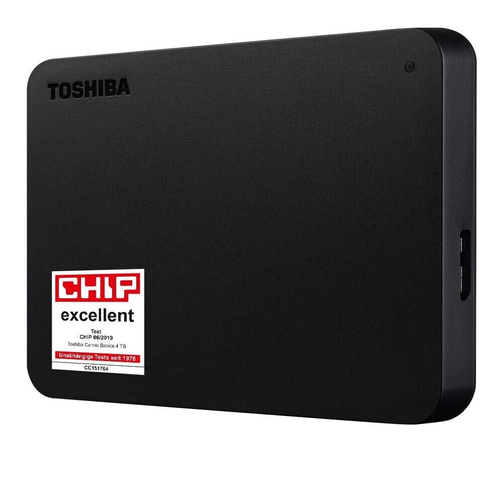 NEW ✓ Toshiba Canvio Basics 4 TB, External (HDTB440XK3CA) Hard 