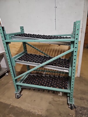 Keneco 3 Tier GRAVITY FEED FLOW RACK CARTON INVENTORY CONVEYOR 42x24x54''H |FRGHT