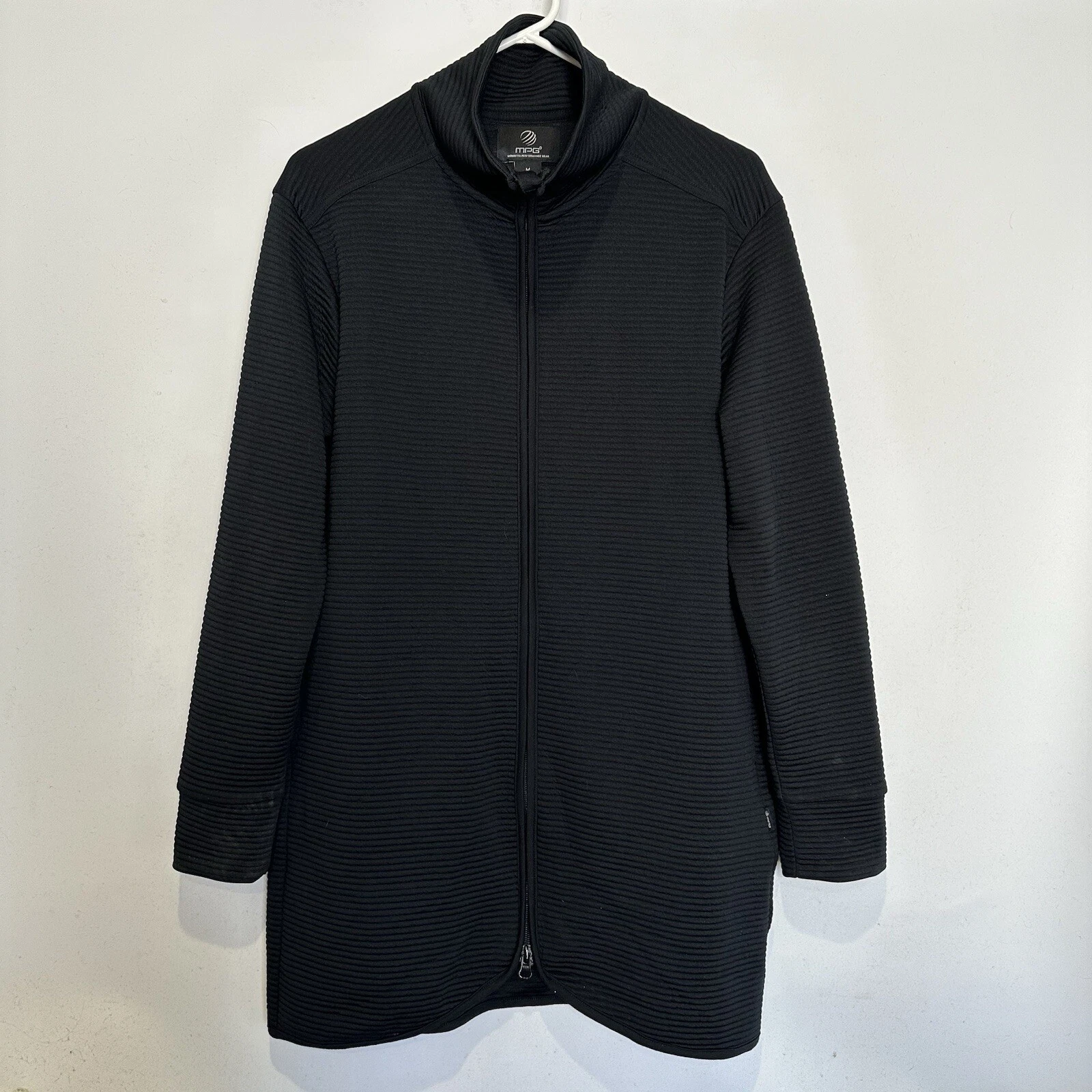 mpg ribbed athletic swimming workout coat jacket