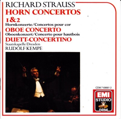 Strauss: Hornkonzerte Nr. 1 & 2, Oboenkonzert / Rudolf Kempe - CD