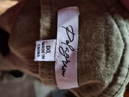 Polagrain Women's Bib Overall Loose fit Olive Lightweight Size XL, Hklp Straps - Picture 3 of 6