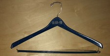 Bill Blass For PBM Wood Hanger Vintage Wooden Clothing Blue Wishbone Batts