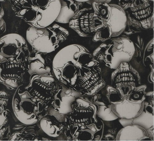 Wassertransferdruck Folie Skulls Einauge - 100cm breit - 第 1/2 張圖片