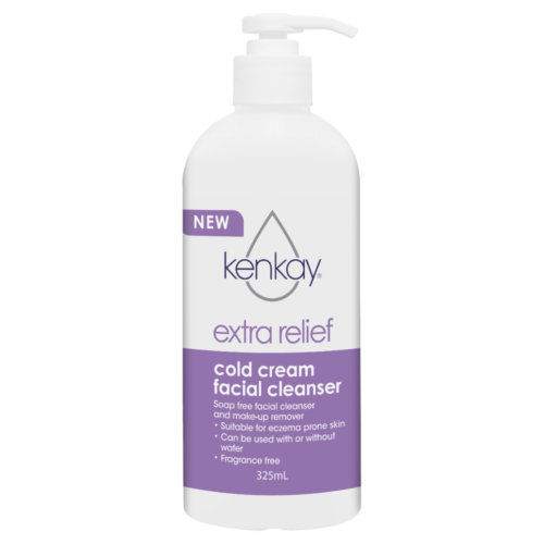 Kenkay Extra Relief Cold Cream Facial Cleanser 325mL Pump Eczema Prone Skin - Picture 1 of 4