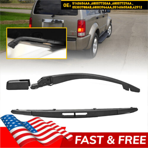Rear Wiper Blade and Arm for Dodge Magnum Nitro 2005-2008 Back Windscreen Wiper