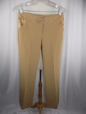 BY CHOICE BROWN STRETCH DRESS CAREER PANTS WOMEN'S SZ 5 NWT