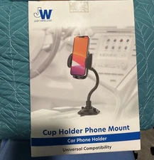 New JW Adjustable Car Cup Holder Just Wireless  Cup Holder Phone Mount