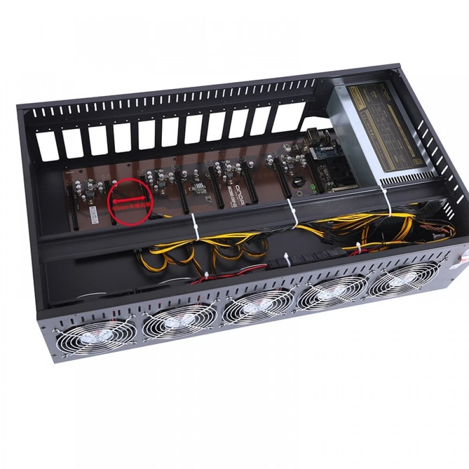 Onda AK2980-D8P-65 K7 K15 65mm 3060TI 3070 5700XT 6800XT 8 GPU Card Chassis - Image 2 of 4