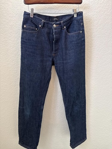 A.P.C. Jean New Standard Button Fly Indigo Dark Wash Jean Size 28 - Picture 2 of 7