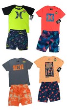 Hurley Boy's Rash Guard  Swim Trunks Set /or Trunks Dri-Fit UPF 50 Sz 5-7 NWT