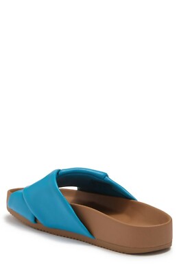 SUSINA Vista Slide Sandal In Blue Cielo SIZE 8M