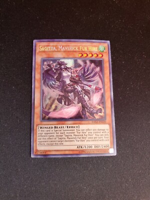 Sagitta, Maverick Fur Hire - YuGiOh Dark Saviors Secret Rare DASA-EN020 -  NM/MT | eBay