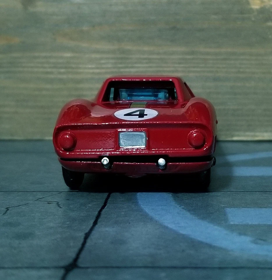 CORGI TOYS No.314 Ferrari Berlinetta 250 Le Mans Car (1965-72) 1:43 RESTAURATA - Immagine 4 di 4