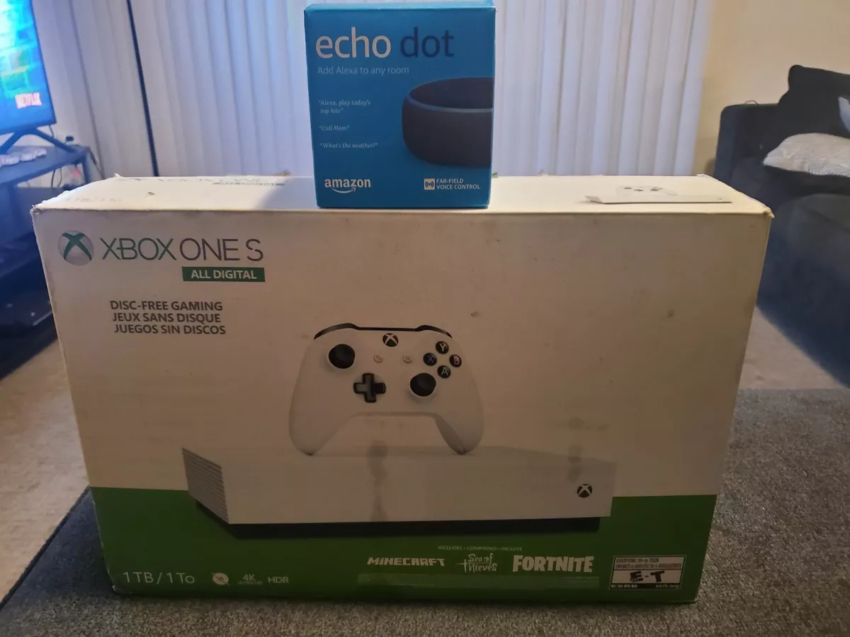 Console Microsoft Xbox One S 1TB All Digital Edition + Minecraft+Sea of  thieves+