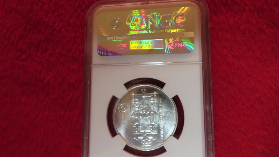 2004 Portugal Convent of Christ Silver 5 Euro NGC MS64 european silver coin - Image 4 of 4