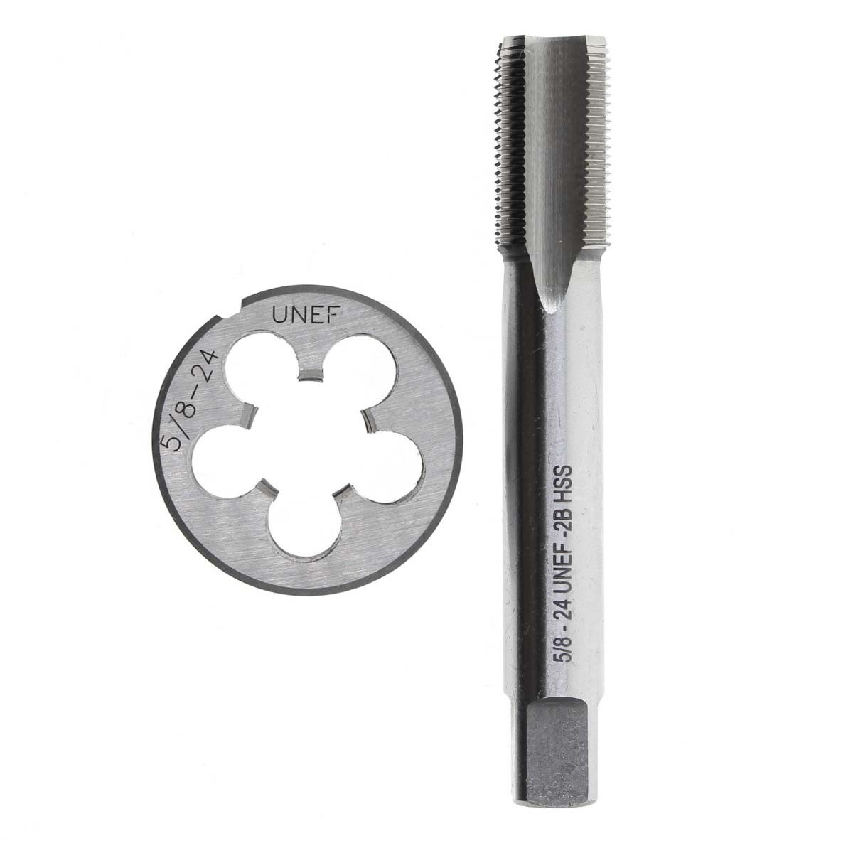 Maschio Filetto UNEF 5/8-24 + Dadi 5/8-24 UNEF 2B HSS – Realray – Nuovo - Foto 4