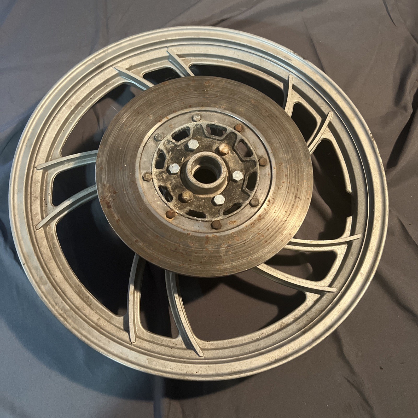 Yamaha RD350 Front Rim And Rotor