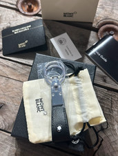 Portachiavi Montblanc Pelle Nero Nuovo