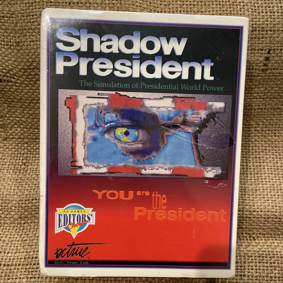 Shadow President PC 3.5" Big Box Game Vintage Floppy Disc Sealed 1992 IBM - Image 2 of 4