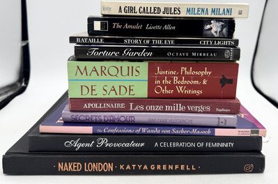 Lot Of 10 Vintage / Modern Erotic Literature / De Sade / Apollinaire Photography