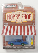 Greenlight 1984 Chevy Monte Carlo SS blue Hobby Shop Chase Greenie