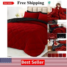 Luxury All-Season 7-Piece Bed in a Bag - Ultra-Soft Queen Comforter Set