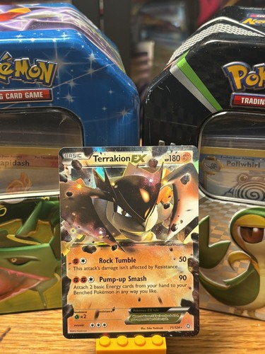 Terrakion EX 71/124 Holo EX Rare Dragons Exalted Pokemon TCG