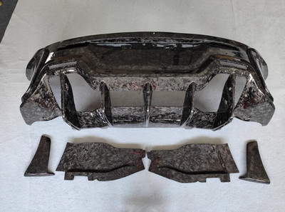 Forged pattern Rear bumper middle net Lower For McLaren 540C 570S 2015-2019