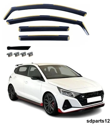 Déflecteurs de Vent Pluie d'Air Pour Hyundai i20 III après 2021 / 4Pcs - Photo 1/4