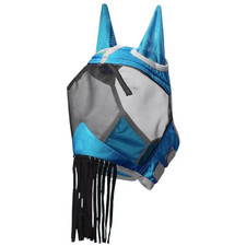 Horse Fly Mask with Ears and Nose Fringe Fly