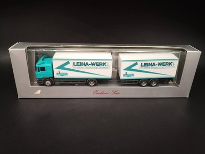 Herpa MAN F2000 ''Leina Werk'' Hängerzug *Vi1029-2-3030