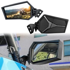 Rearview Side Mirrors for Polaris RZR XP 1000, Adjustable Folding Clear Rear